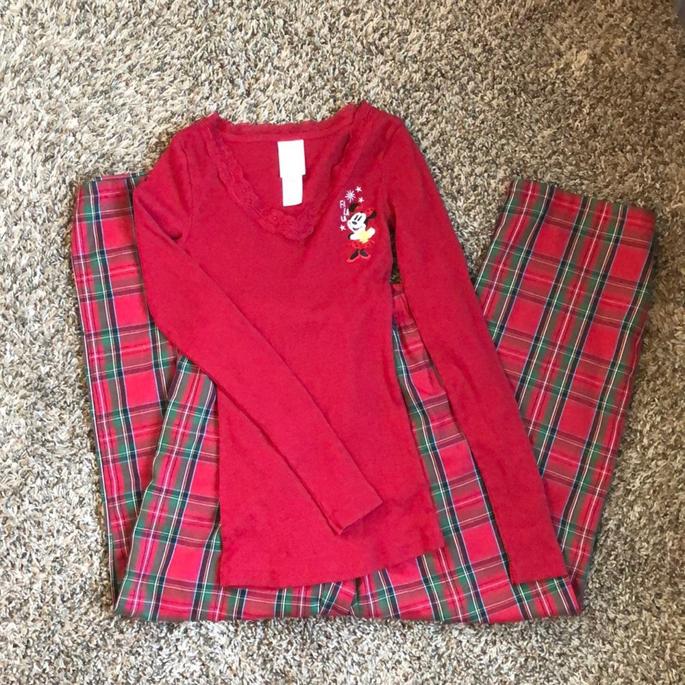 Disney Intimates & Sleepwear- Plaid Christmas Set